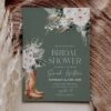 Western Boho Sage Green Cowgirl Bridal Shower Invitation Template | Printable Floral Pampas Grass Party Invite 5x7 | Editable Rustic Country Celebration Card Western Boho Sage Green Cowgirl Bridal Shower Invitation Template | Printable Floral Pampas Grass Party Invite 5x7 | Editable Rustic Country Celebration Card