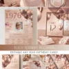 Rose Gold Birthday Invitation Bundle | Editable Any Age Birthday Party Template Canva | 50th 60th 30th 40th Birthday Decorations Signs Menus Rose Gold Birthday Invitation Bundle, Editable Any Age Birthday Party Template Canva, 50th 60th 30th 40th Birthday Decorations, Signs Menus