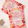 Sun-Kissed Coral Pink Tropical Birthday Invitation | Cherry Cocktail Hibiscus Canva Template Sun-Kissed Coral Pink Tropical Birthday Invitation | Cherry Cocktail Hibiscus Canva Template