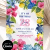La Dolce Vita Italian Coast Lemon Birthday Invitation Canva Template | Pink Bougainvillea Sea Turtle Invite Card La Dolce Vita Italian Coast Lemon Birthday Invitation Canva Template | Pink Bougainvillea Sea Turtle Invite Card